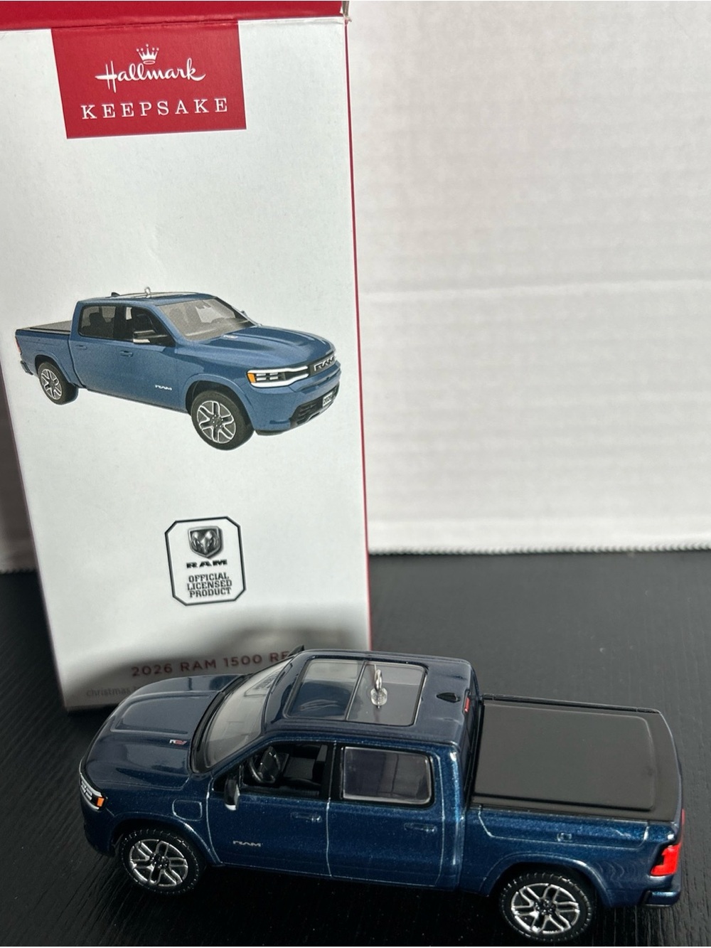 Hallmark 2025 RAM 1500 Rebel Blue Die-Cast Truck Ornament